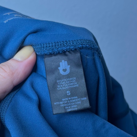 Spiritual Gangster Essential Rainbow Striped High Rise Activewear Leggings - Picture 11 of 11